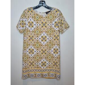 Lulu's yellow patchwork shift dress - XS